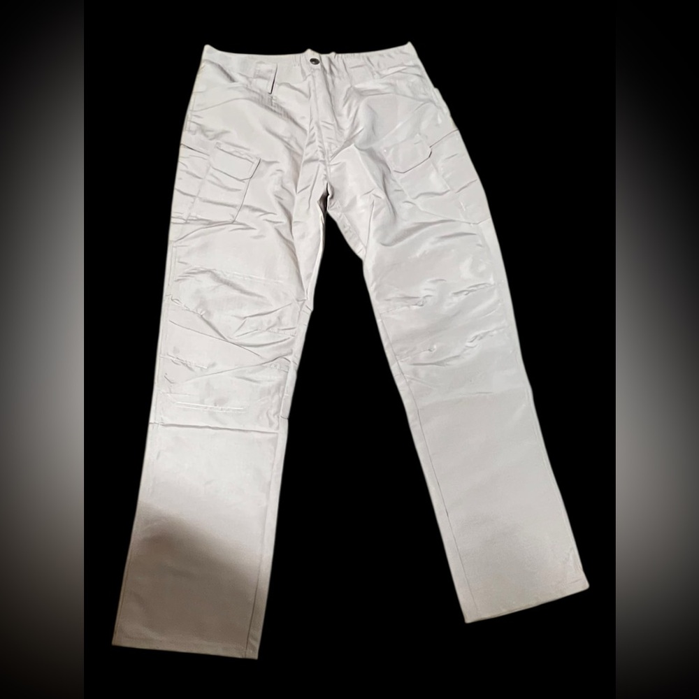 White Khaki Cargo Tactical Pants